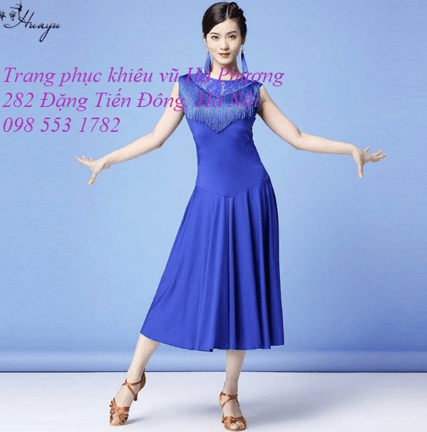 Váy tập xanh hoàng gia